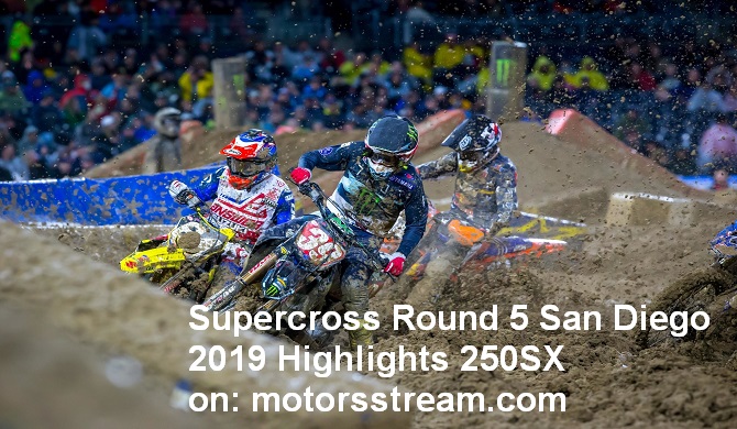 Supercross Round 5 San Diego 2019 Highlights 250SX`